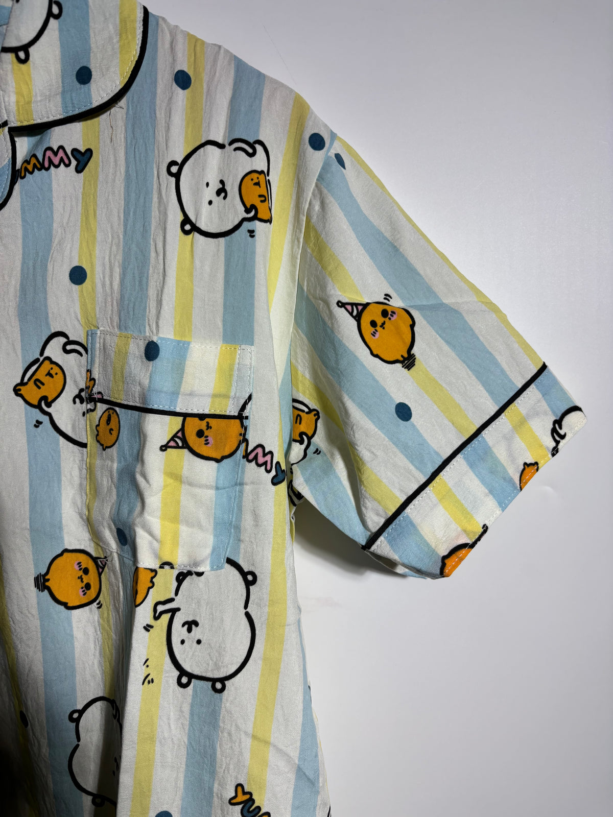 Blue Kawaii Printed Pyjama Set