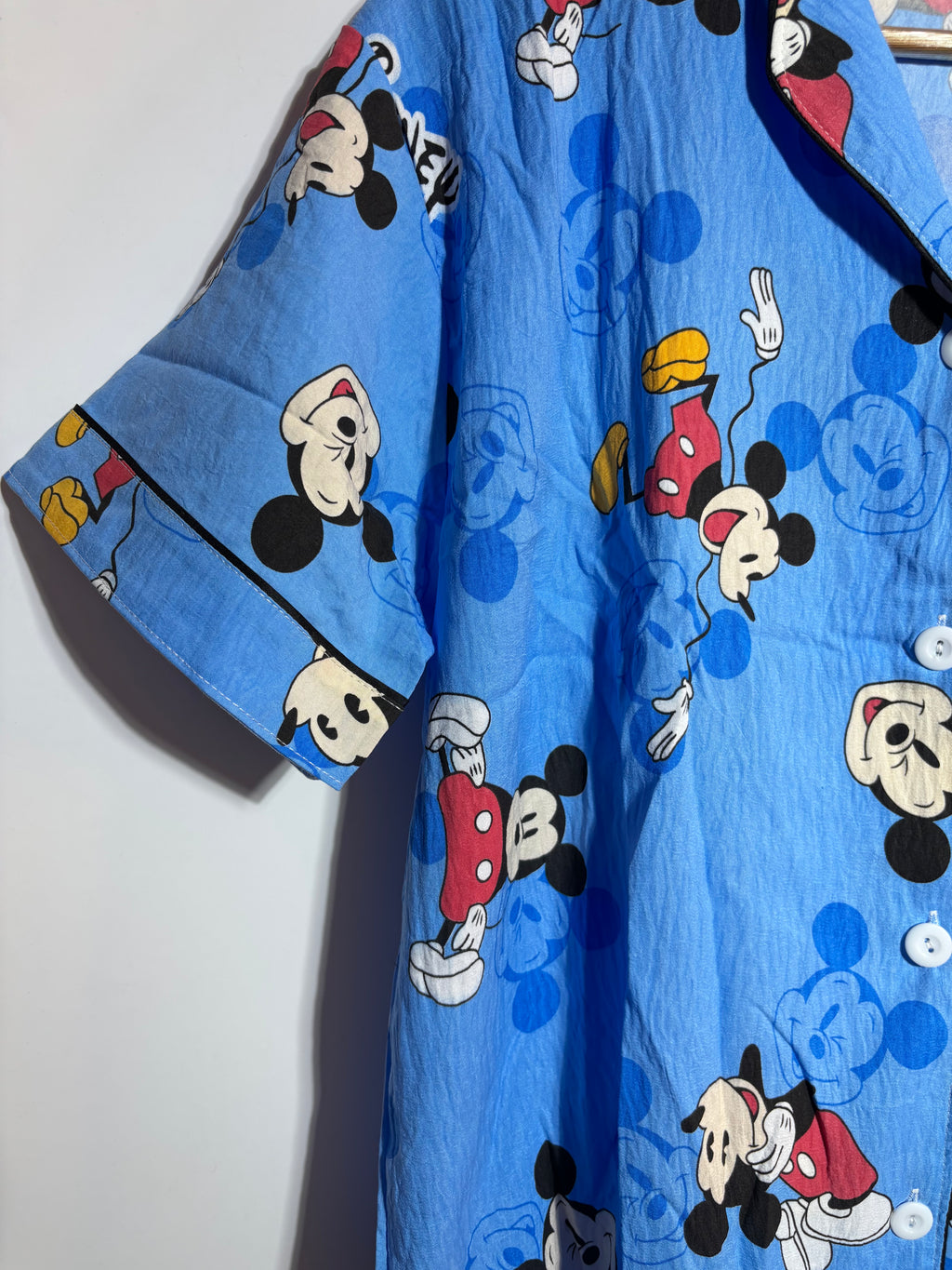 Blue Mickey Mouse Printed Pyjama Set