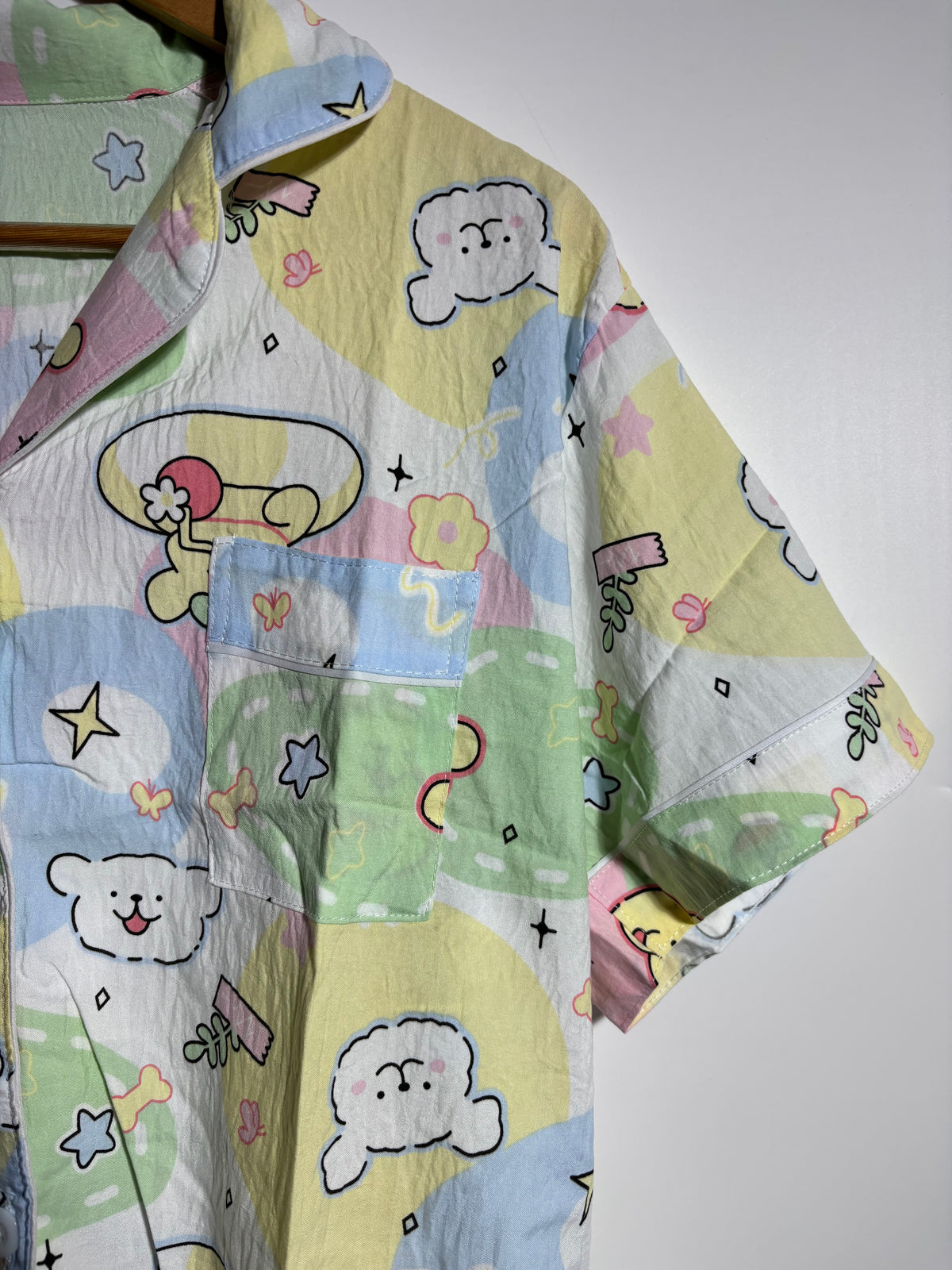 Pastel Kawaii Printed Pyjama Set