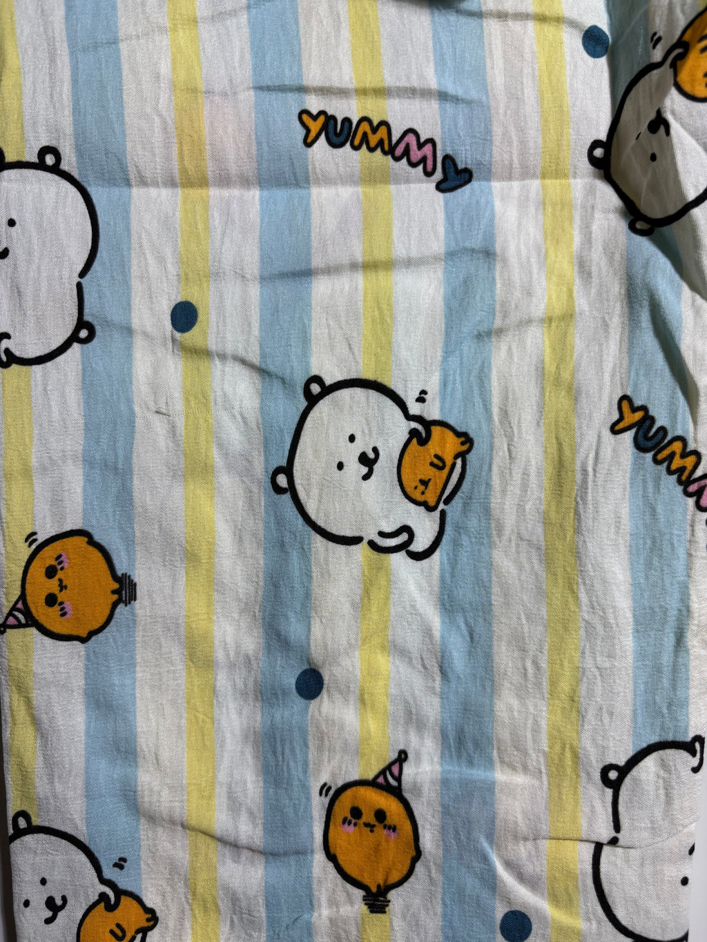 Blue Kawaii Printed Pyjama Set
