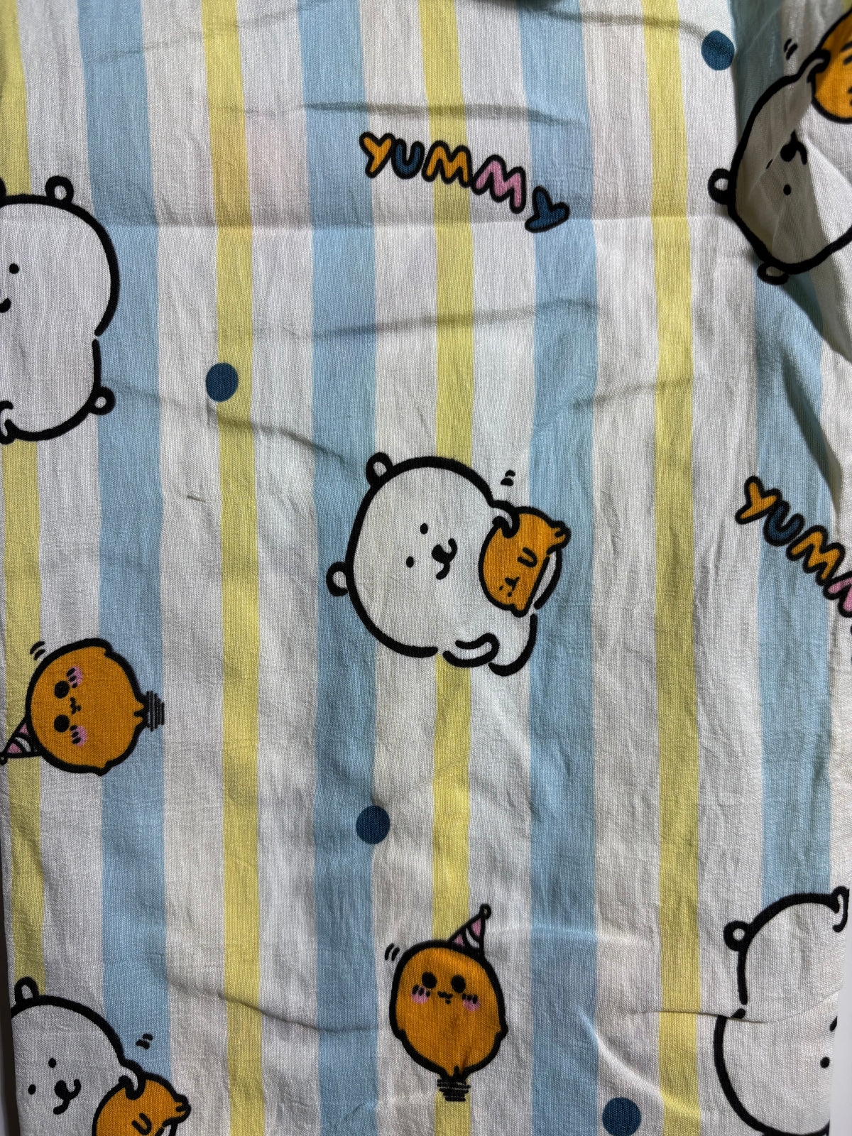 Blue Kawaii Printed Pyjama Set