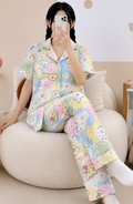 Pastel Kawaii Printed Pyjama Set