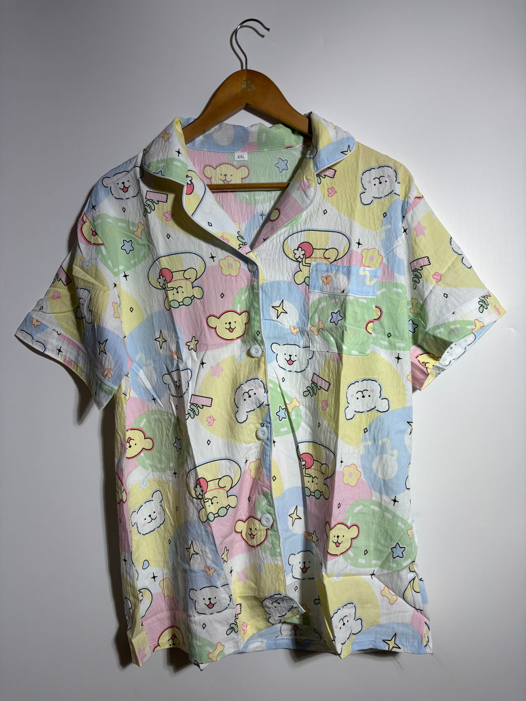 Pastel Kawaii Printed Pyjama Set