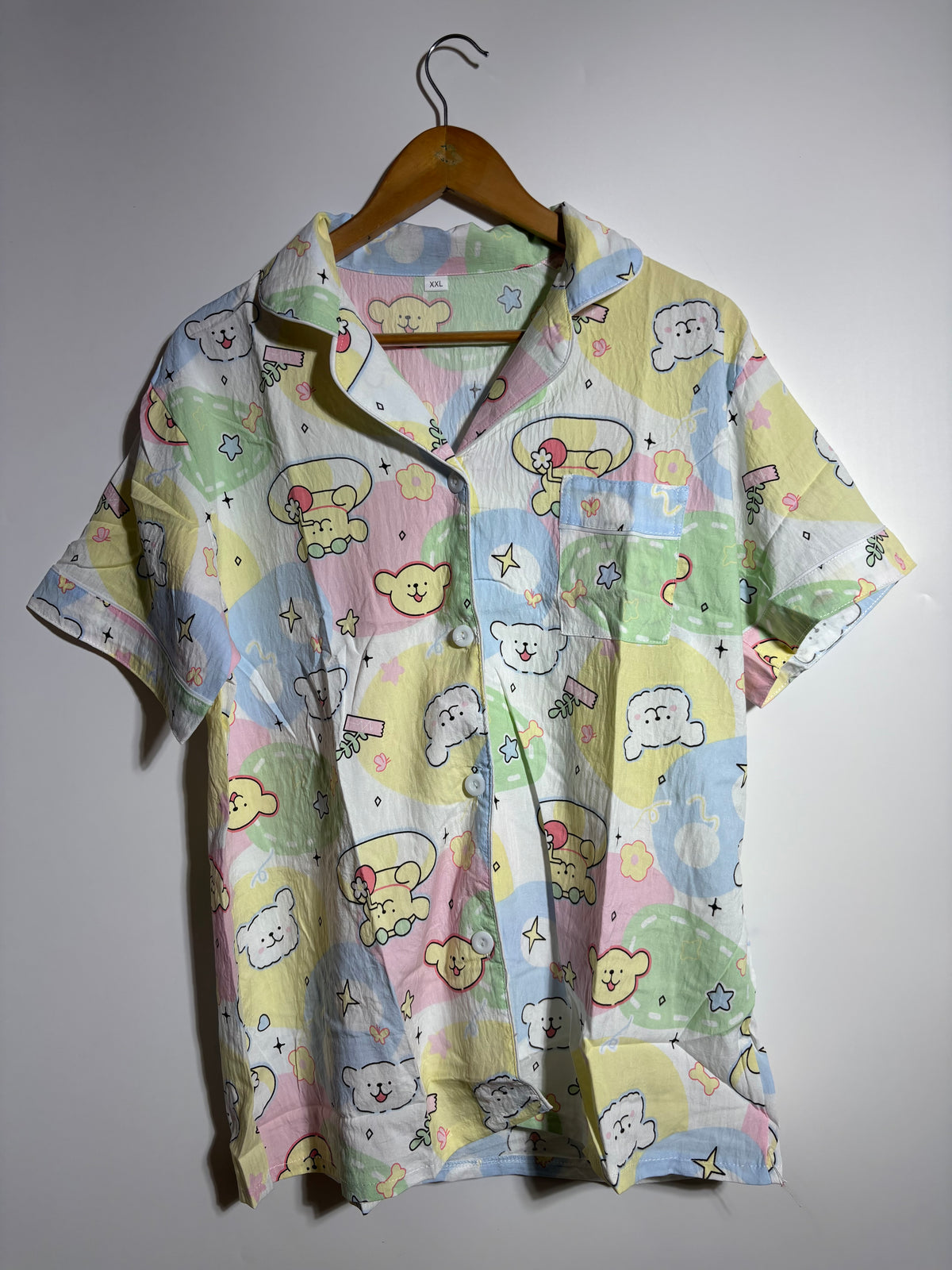 Pastel Kawaii Printed Pyjama Set