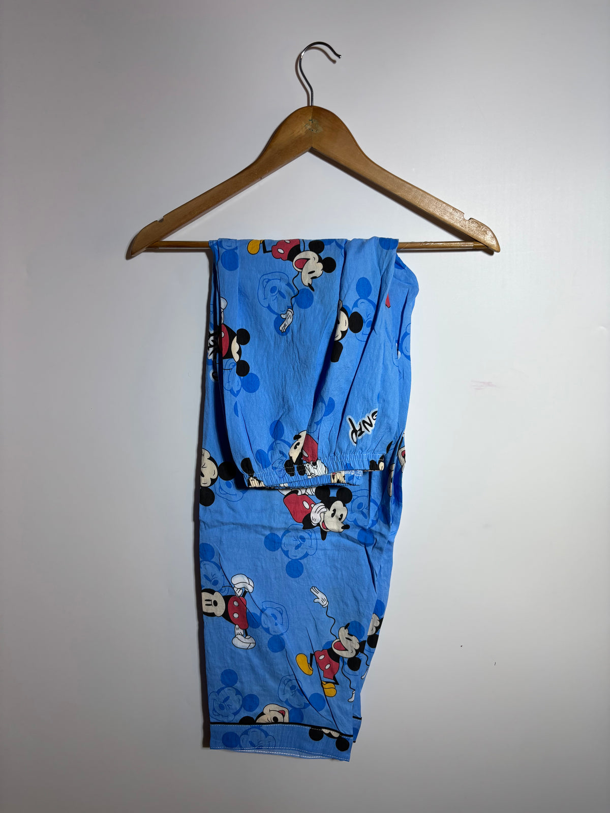 Blue Mickey Mouse Printed Pyjama Set