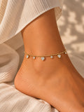 Heart Charm Anklet - Izabell by Aleena